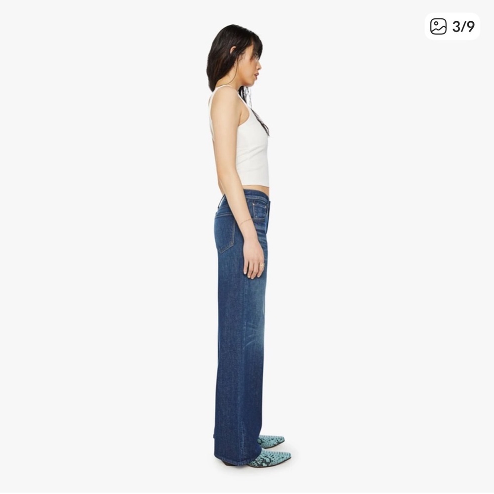 MOTHER Superior The Down Low Spinner Heel Jeans Digital Underground 31 - Picture 4 of 11